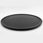 Assiette 30 cm noire mat