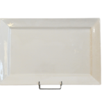 Plateau rectangulaire en porcelaine